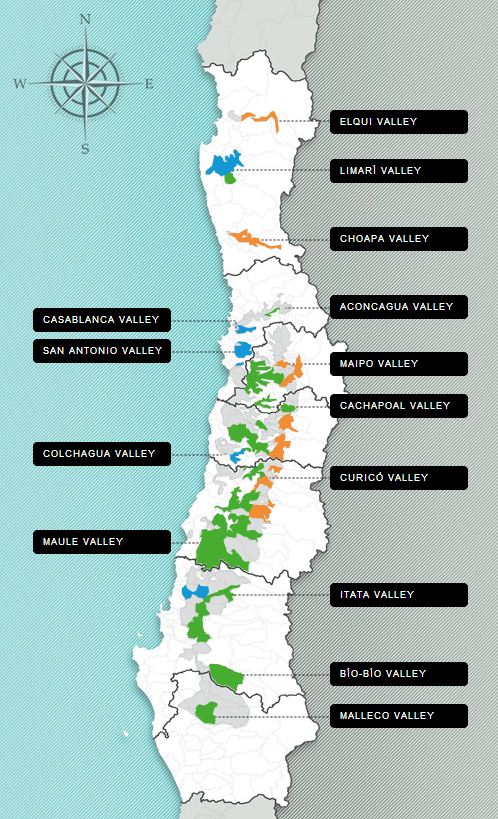 Wine Regions of Chile