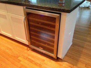This customer is experiencing built-in bliss with their perfectly fitted EdgeStar 53 Bottle Built-In Wine Cooler.