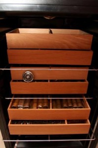 This innovative customer turned their Koldfront 28 Bottle Ultra Capacity Thermoelectric Wine Cooler into a humidor.