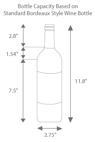 bordeaux bottle size