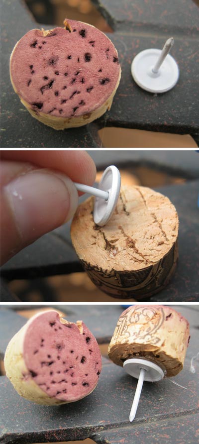 How to Make Thumbtacks from Recycled Corks