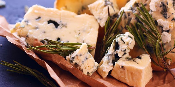 Bleu Cheese and wine