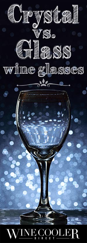 crystal and glass wine stemware