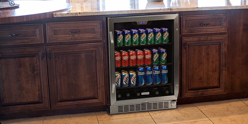 home bar beverage refrigerator