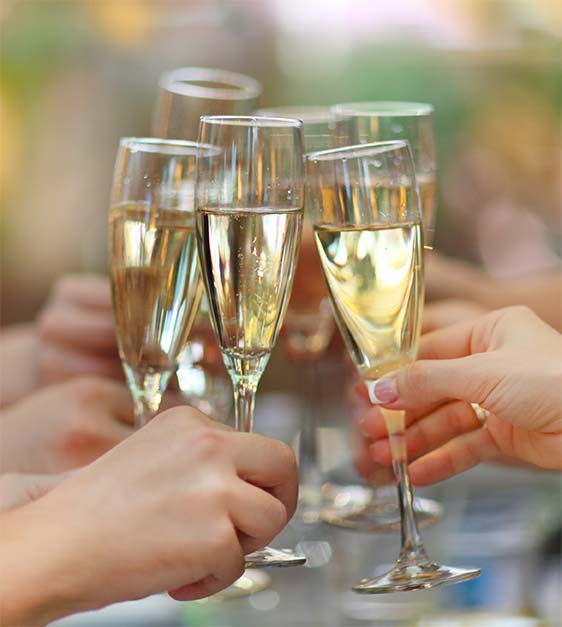 Toasting with Sparkling Wine