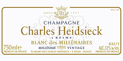 1995 Charles Heidsieck Blanc des Millénaires Champagne