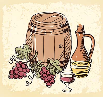 Barrel of Italian Wine